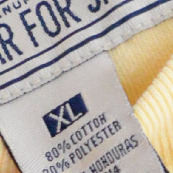 VTG Gear For Sports Big Cotton Yellow Oakland University Crew Neck Sweater XL - Picture 4 of 11